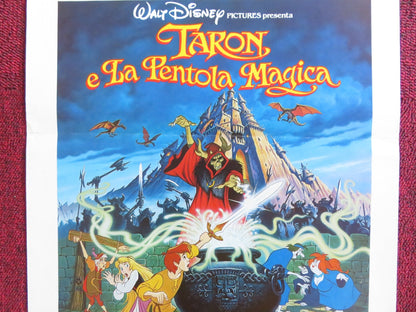 THE BLACK CAULDRON ITALIAN LOCANDINA POSTER DISNEY FREDDIE JONES 1985 Rendezvous Cinema Movie posters