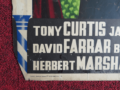 THE BLACK SHIELD OF FALWORTH ITALIAN FOTOBUSTA POSTER TONY CURTIS J.LEIGH 1954 Rendezvous Cinema Movie posters