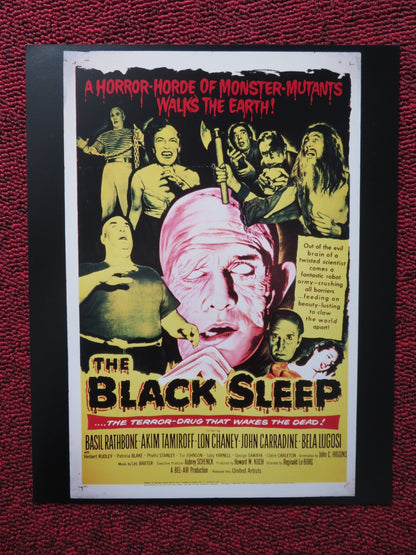 THE BLACK SLEEP DEALER PHOTO POSTER BELA LUGOSI BASIL RATHBONE 1956 Rendezvous Cinema Movie posters