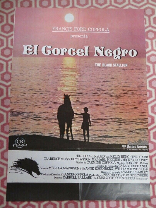 THE BLACK STALLION SPANISH (38.5"X 27") ROLLED POSTER KELLY RENO MICKEY ROONEY Movie posters