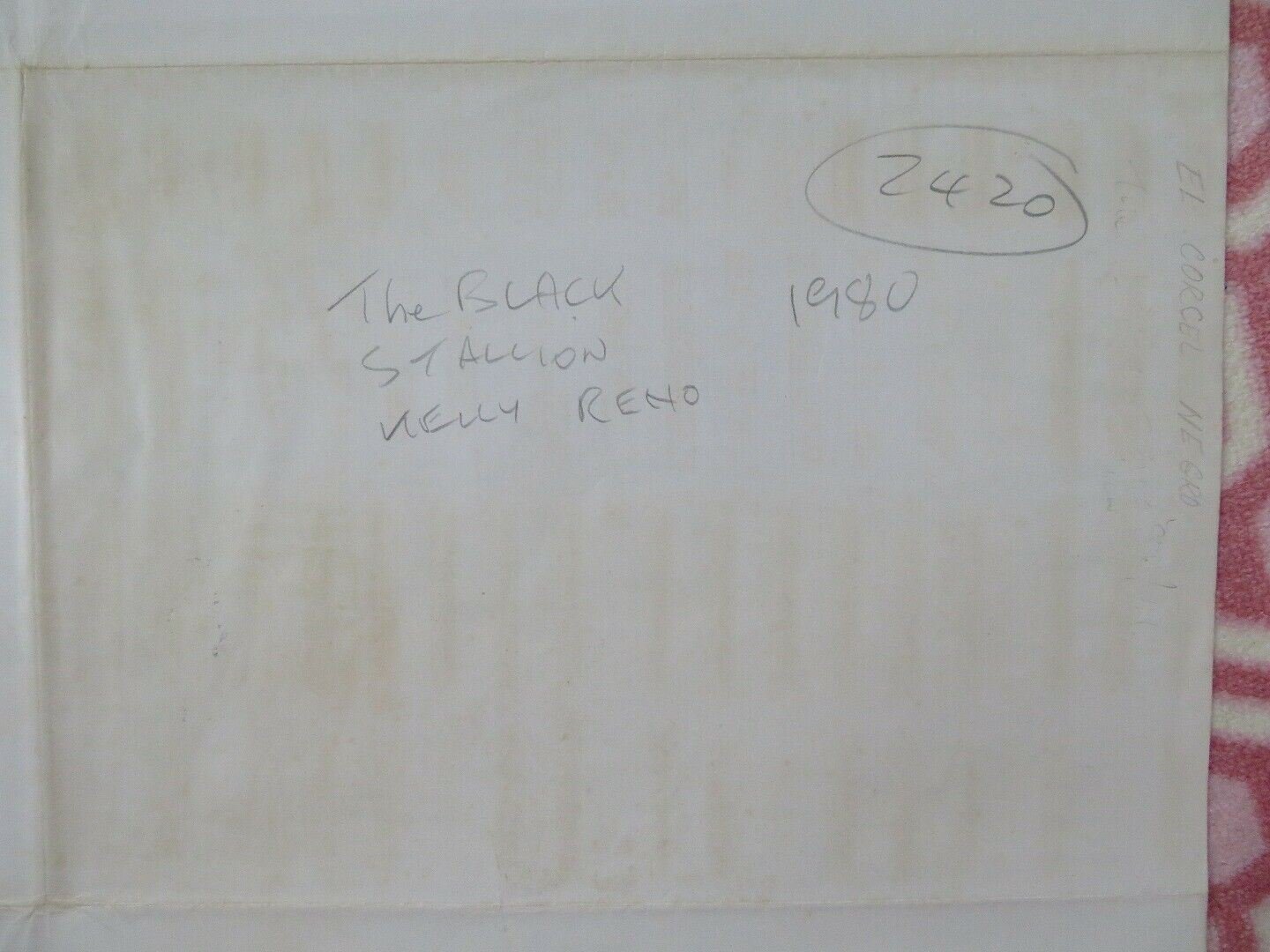 THE BLACK STALLION SPANISH (38.5"X 27") ROLLED POSTER KELLY RENO MICKEY ROONEY Movie posters