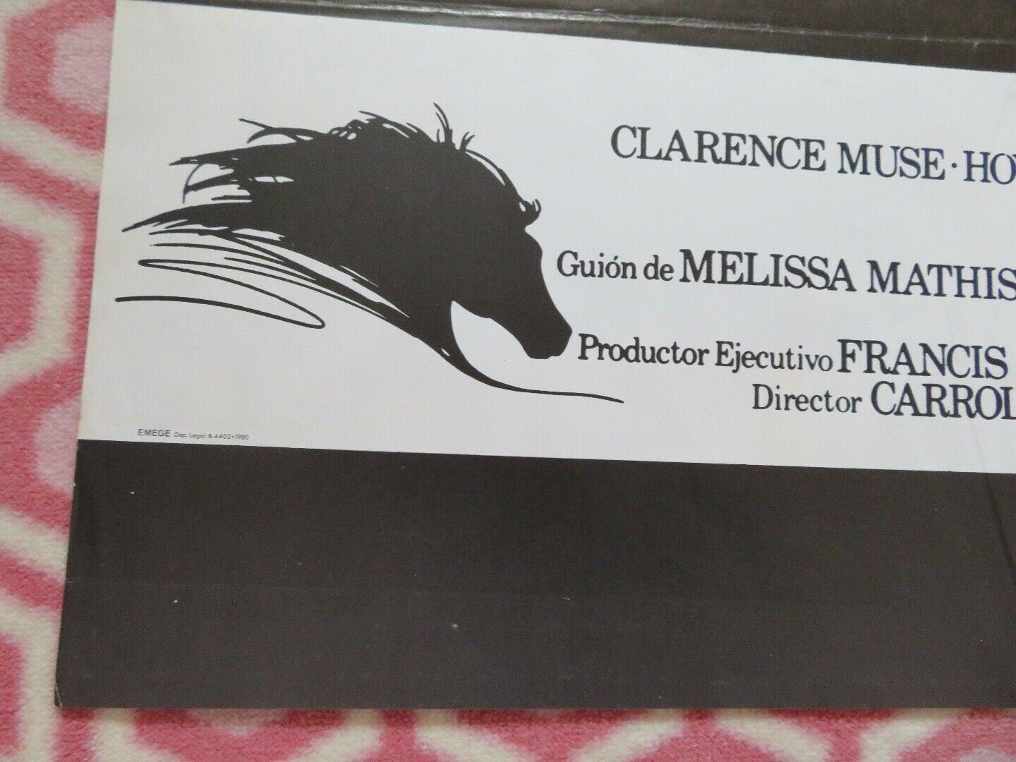 THE BLACK STALLION SPANISH (38.5"X 27") ROLLED POSTER KELLY RENO MICKEY ROONEY Movie posters