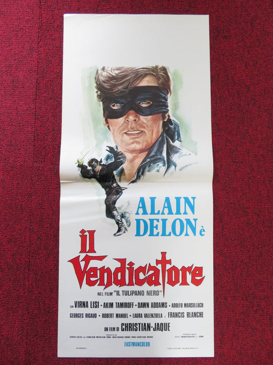 THE BLACK TULIP ITALIAN LOCANDINA POSTER ALAIN DELON VIRNA LISI 1964 Rendezvous Cinema Movie posters