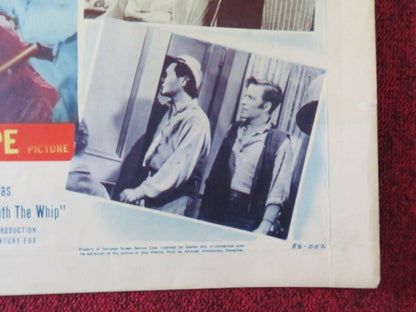 THE BLACK WHIP US HALF SHEET (22"x 28") POSTER HUGH MARLOWE COLEEN GRAY 1956 Movie posters