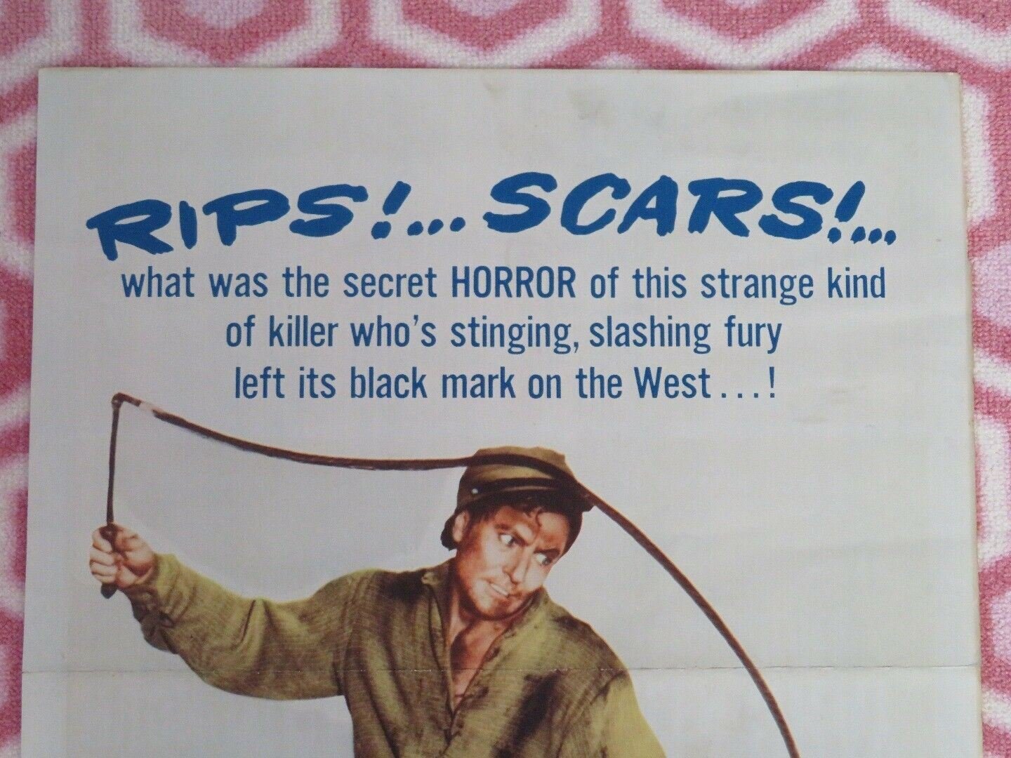THE BLACK WHIP US INSERT (14"x 36") POSTER HUGH MARLOWE COLEEN GRAY 1956 - Rendezvous Cinema