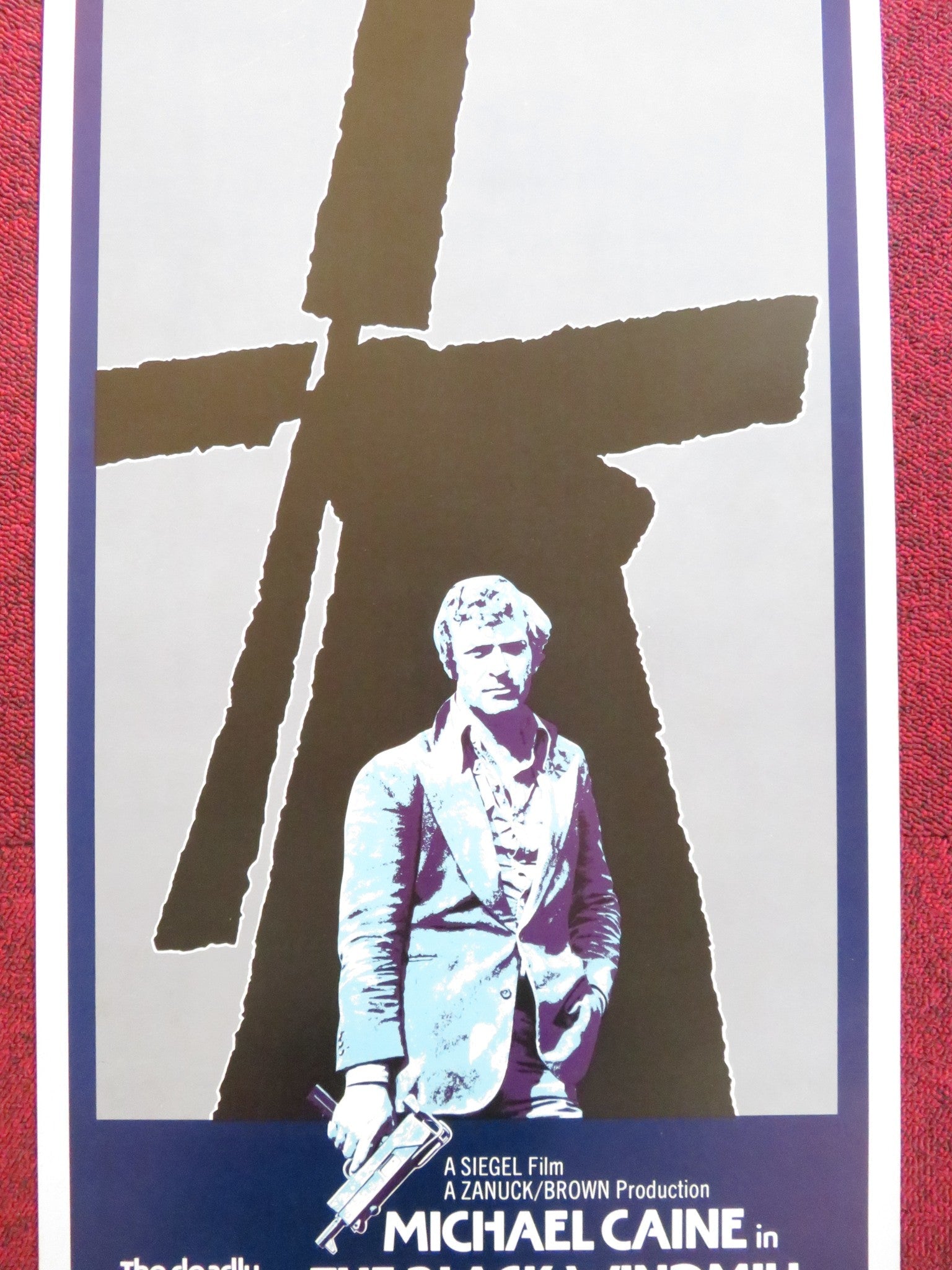 THE BLACK WINDMLL US INSERT (14"x 36") POSTER MICHAEL CAINE D. PLEASENCE 1974 Rendezvous Cinema Movie posters