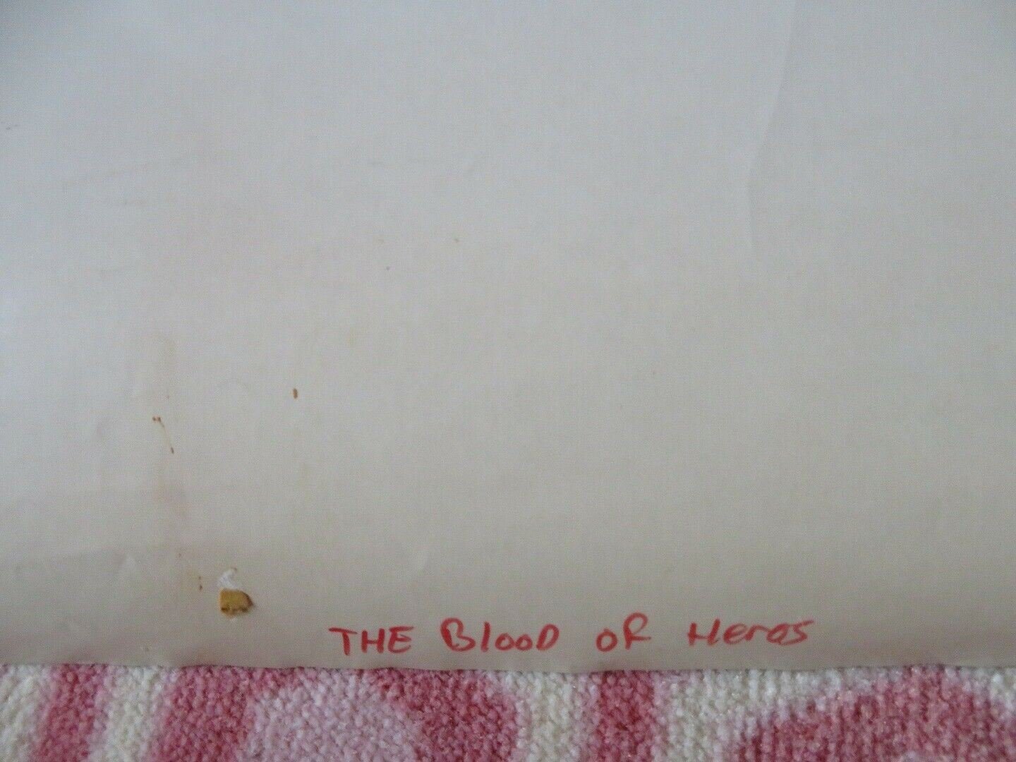 THE BLOOD OF HEROES VHS US ONE SHEET ROLLED POSTER RUTGER HAUER 1990 - Rendezvous Cinema