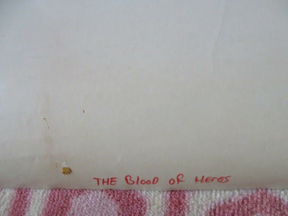 THE BLOOD OF HEROES VHS US ONE SHEET ROLLED POSTER RUTGER HAUER 1990 - Rendezvous Cinema