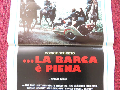 THE BOAT IS FULL ITALIAN LOCANDINA POSTER TINA ENGEL CURT BOIS 1981 Rendezvous Cinema Movie posters