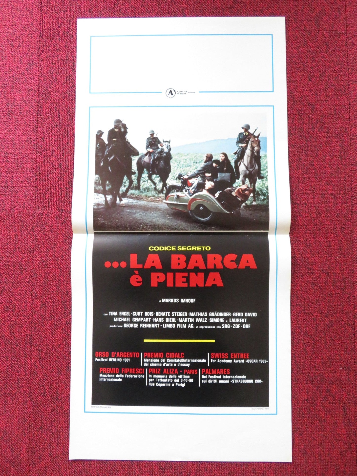 THE BOAT IS FULL ITALIAN LOCANDINA POSTER TINA ENGEL CURT BOIS 1981 Rendezvous Cinema Movie posters