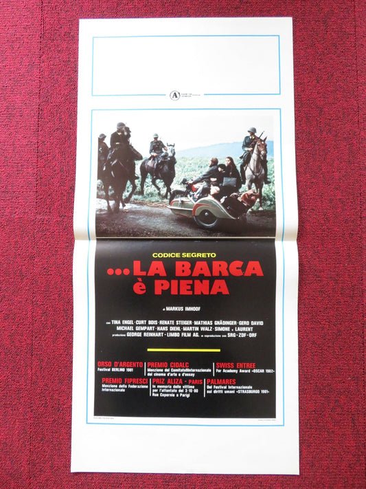 THE BOAT IS FULL ITALIAN LOCANDINA POSTER TINA ENGEL CURT BOIS 1981 Rendezvous Cinema Movie posters