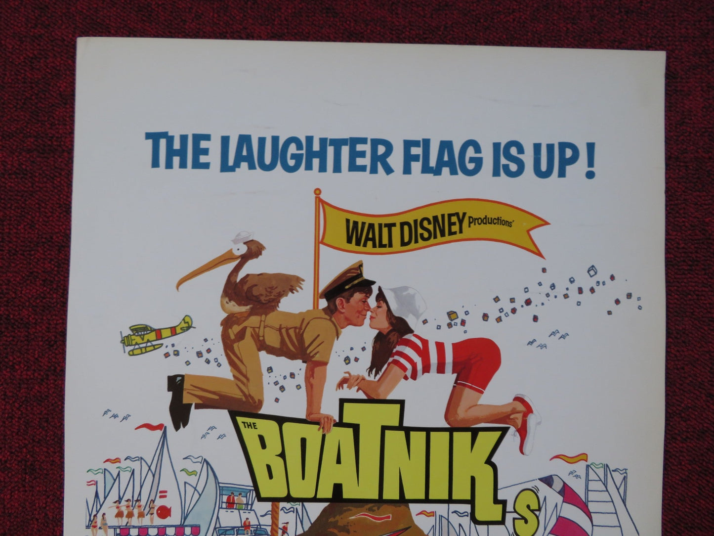 THE BOATNIKS US INSERT (14"x 36") POSTER DISNEY ROBERT MORSE S. POWERS 1970 Rendezvous Cinema Movie posters