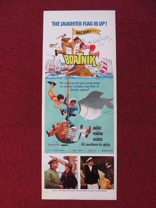 THE BOATNIKS US INSERT (14"x 36") POSTER DISNEY ROBERT MORSE S. POWERS 1970 Rendezvous Cinema Movie posters