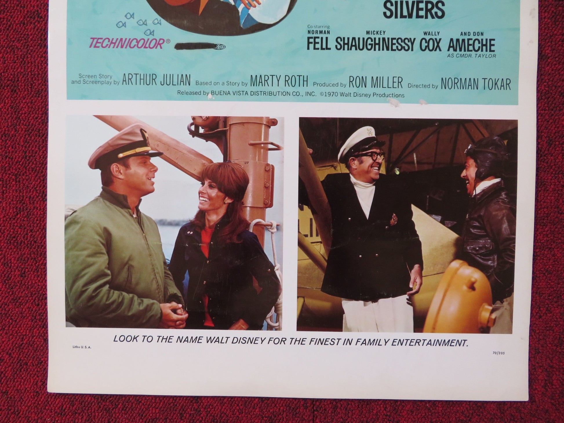 THE BOATNIKS US INSERT (14"x 36") POSTER DISNEY ROBERT MORSE S. POWERS 1970 Rendezvous Cinema Movie posters