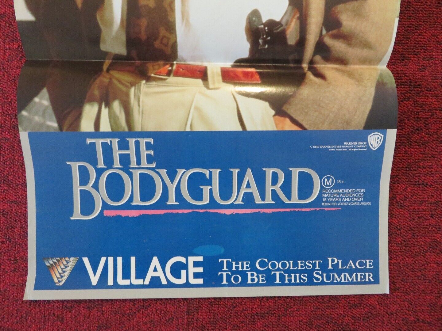 THE BODYGUARD FOLDED AUSTRALIAN DAYBILL POSTER Kevin Costner Whitney Houston Movie posters