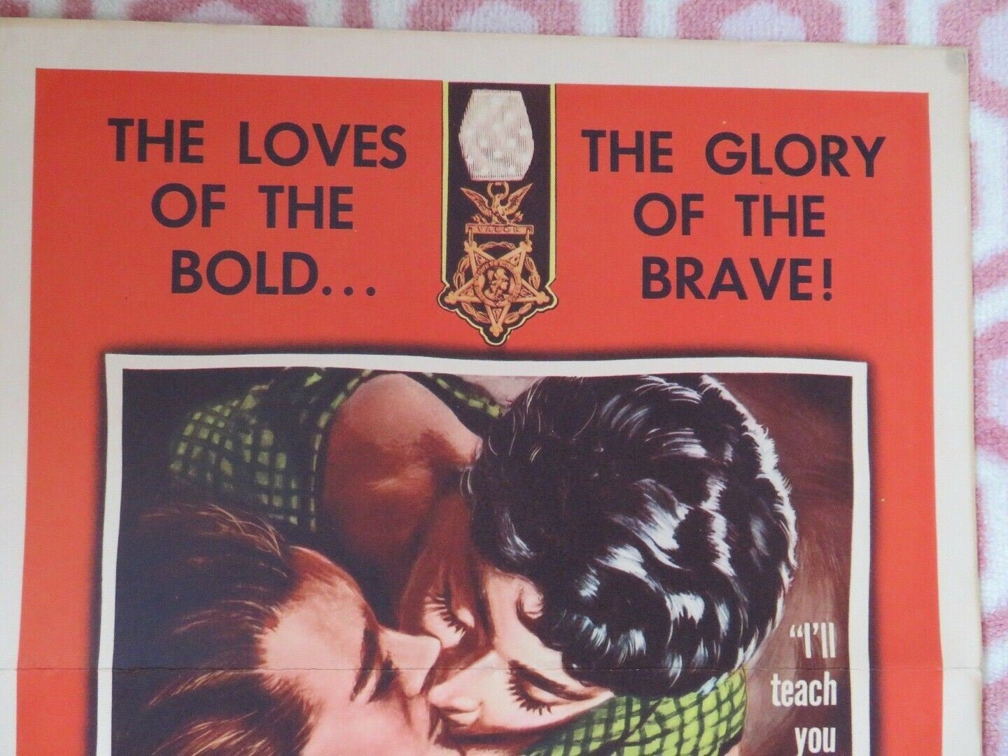THE BOLD AND THE BRAVE US INSERT (14"x 36") POSTER WENDELL COREY M.ROONEY 1956 Movie posters