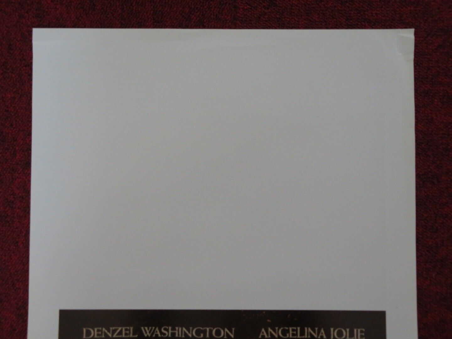 THE BONE COLLECTOR ITALIAN LOCANDINA (27.5"x13") POSTER DENZEL WASHINGTON 2000 Movie posters