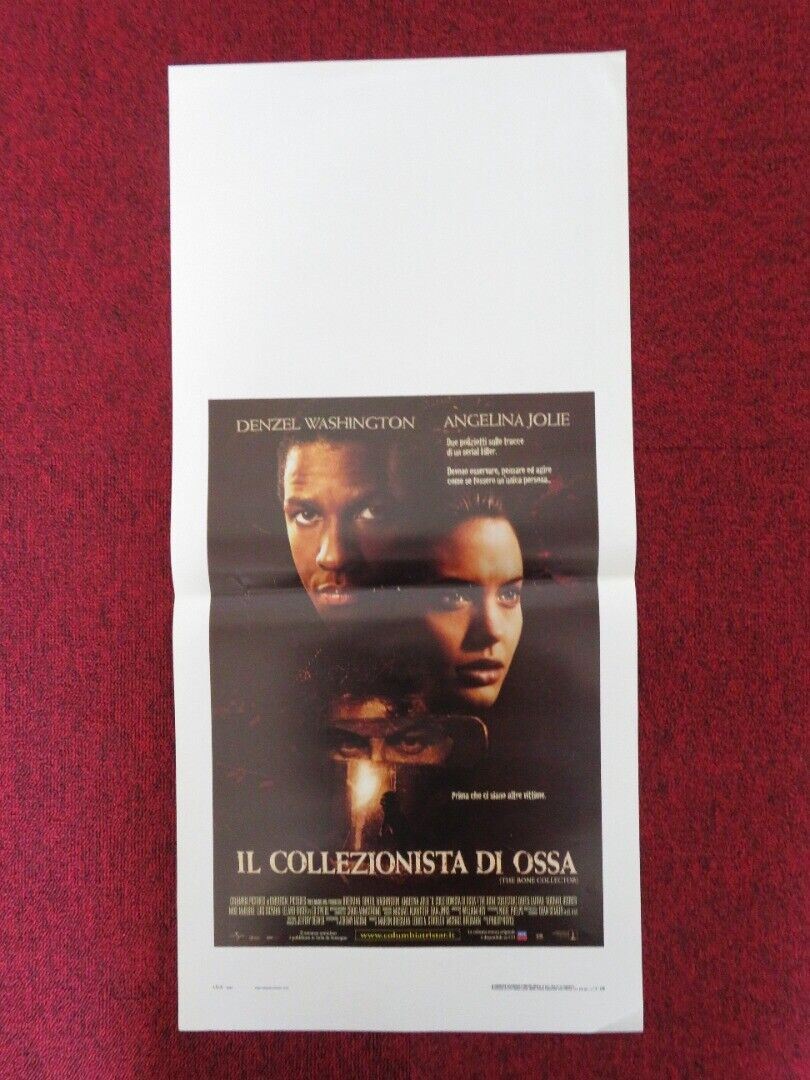 THE BONE COLLECTOR ITALIAN LOCANDINA (27.5"x13") POSTER DENZEL WASHINGTON 2000 Movie posters