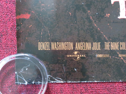 THE BONE COLLECTOR UK QUAD ROLLED POSTER DENZEL WASHINGTON ANGELINA JOLIE 1999 Rendezvous Cinema Movie posters