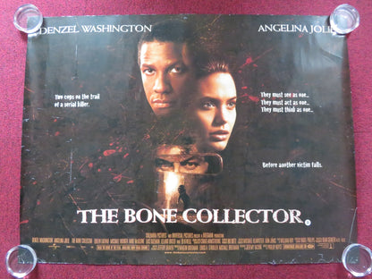 THE BONE COLLECTOR UK QUAD ROLLED POSTER DENZEL WASHINGTON ANGELINA JOLIE 1999 Rendezvous Cinema Movie posters