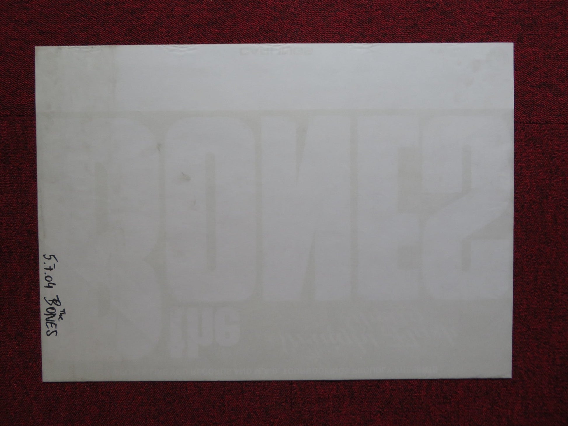 THE BONES THE STRAIGHT FLUSH GHETTO TOUR MUSIC PROMO POSTER TOUR POSTER 2004 Rendezvous Cinema Movie posters