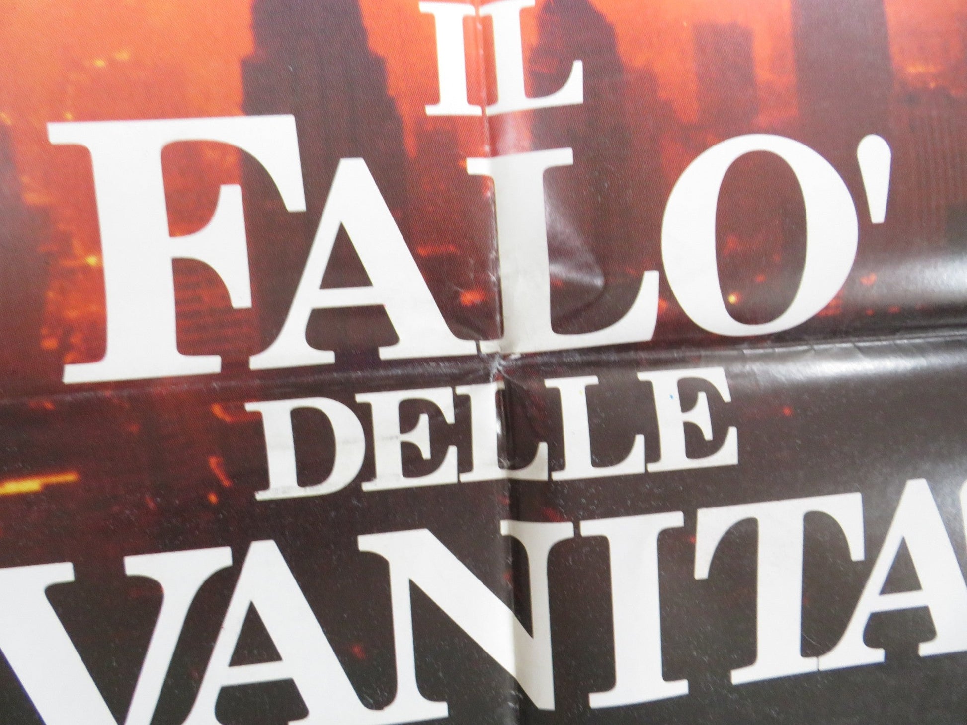 THE BONFIRE OF THE VANITIES ITALIAN 2 FOGLIO POSTER TOM HANKS BRUCE WILLIS '90 Rendezvous Cinema Movie posters