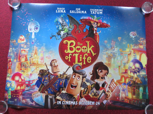 THE BOOK OF LIFE UK QUAD (30"x 40") ROLLED POSTER DIEGO LUNA ZOE SALDANA 2014 Rendezvous Cinema Movie posters