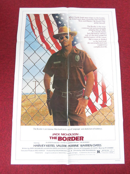 THE BORDER FOLDED US ONE SHEET POSTER JACK NICHOLSON HARVEY KEITEL 1981 Rendezvous Cinema Movie posters