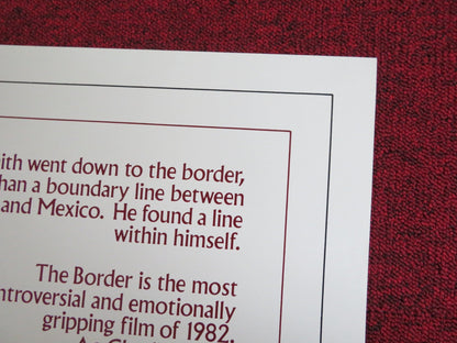 THE BORDER FOLDED US ONE SHEET POSTER JACK NICHOLSON HARVEY KEITEL 1981 Rendezvous Cinema Movie posters