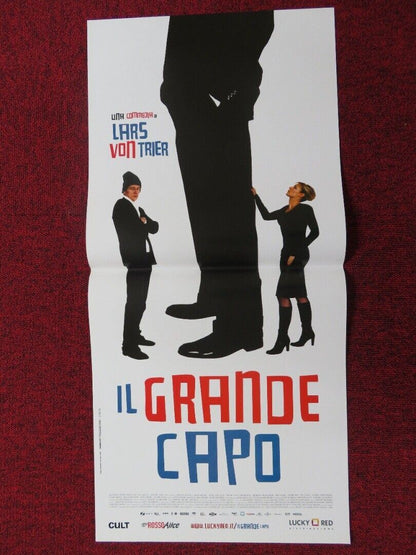 THE BOSS OF IT ALL ITALIAN LOCANDINA (27"x12.5") POSTER PETER GANTZLER 2006 Movie posters