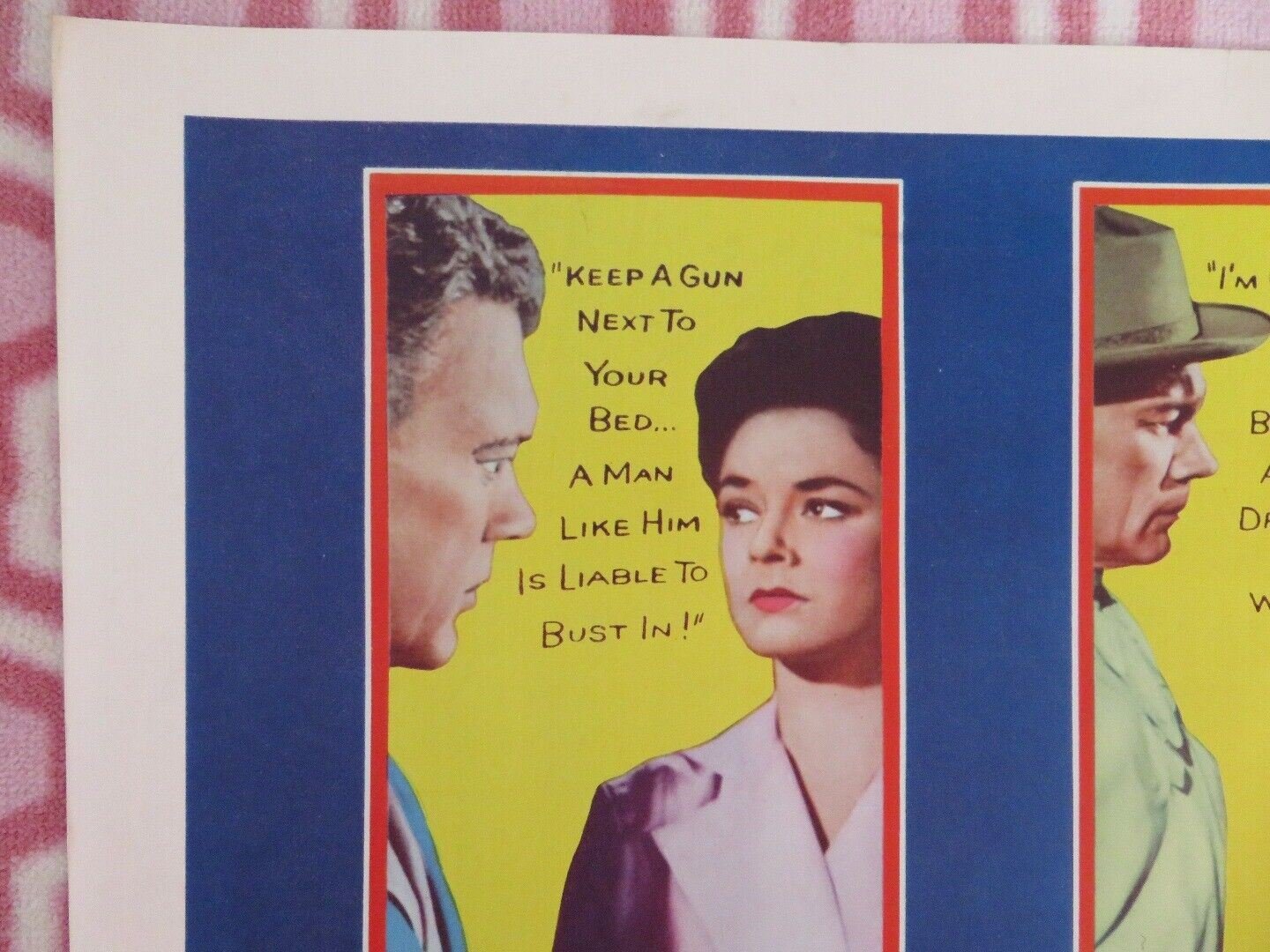 THE BOTTOM OF THE BOTTLE US HALF SHEET (22"x 28") POSTER VAN JOHNSON 1956 Movie posters