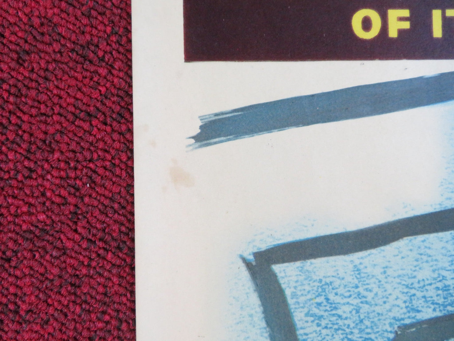 THE BOTTOM OF THE BOTTLE US INSERT (14"x 36") POSTER VAN JOHNSON COTTEN 1956 Rendezvous Cinema Movie posters