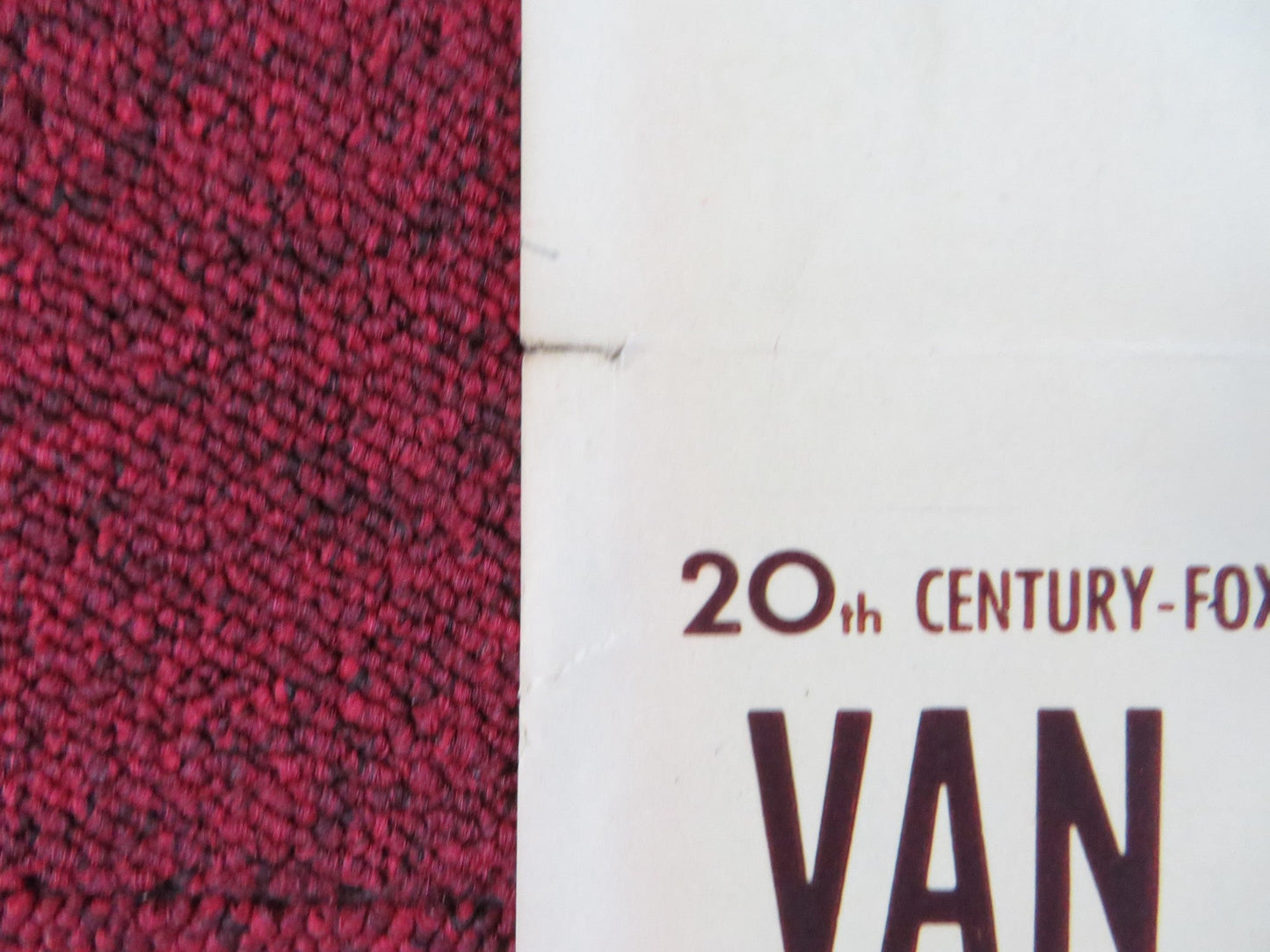 THE BOTTOM OF THE BOTTLE US INSERT (14"x 36") POSTER VAN JOHNSON COTTEN 1956 Rendezvous Cinema Movie posters