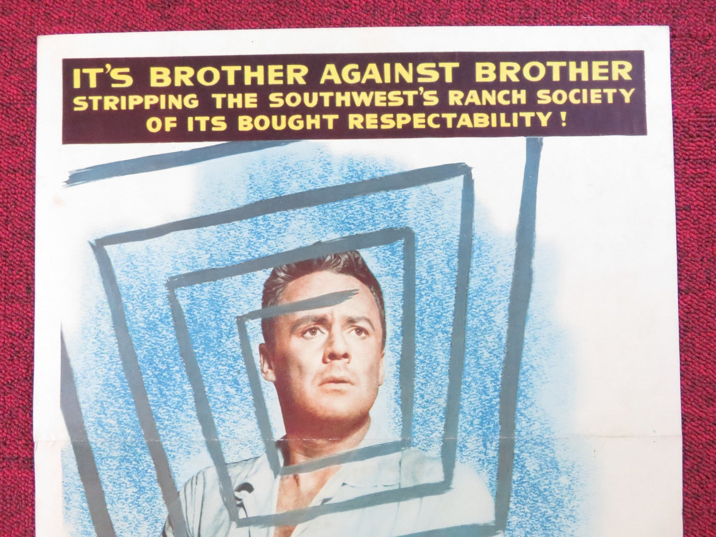 THE BOTTOM OF THE BOTTLE US INSERT (14"x 36") POSTER VAN JOHNSON COTTEN 1956 Rendezvous Cinema Movie posters