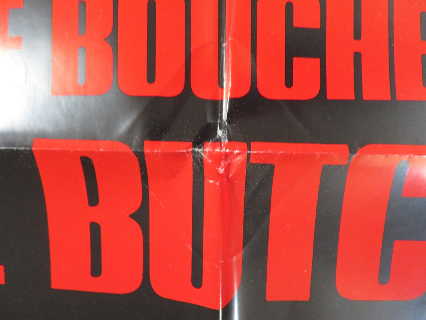 THE BOUCHER FOLDED US ONE SHEET POSTER JEAN YANNE 1972 Rendezvous Cinema Movie posters