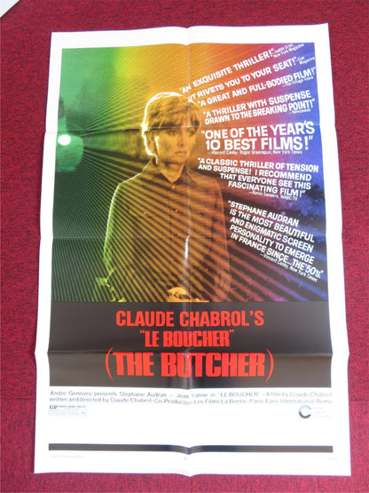 THE BOUCHER FOLDED US ONE SHEET POSTER JEAN YANNE 1972 Rendezvous Cinema Movie posters