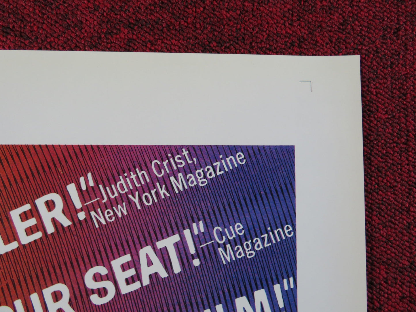 THE BOUCHER FOLDED US ONE SHEET POSTER JEAN YANNE 1972 Rendezvous Cinema Movie posters