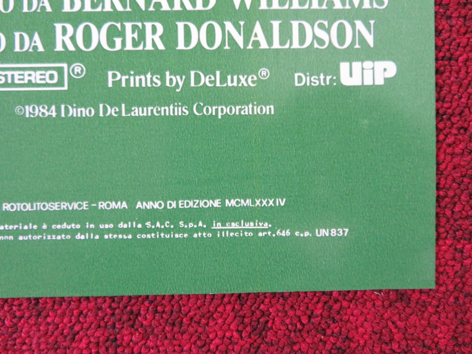 THE BOUNTY - A ITALIAN FOTOBUSTA POSTER MEL GIBSON ANTHONY HOPKINS 1984 Rendezvous Cinema Movie posters