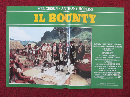 THE BOUNTY - A ITALIAN FOTOBUSTA POSTER MEL GIBSON ANTHONY HOPKINS 1984 Rendezvous Cinema Movie posters