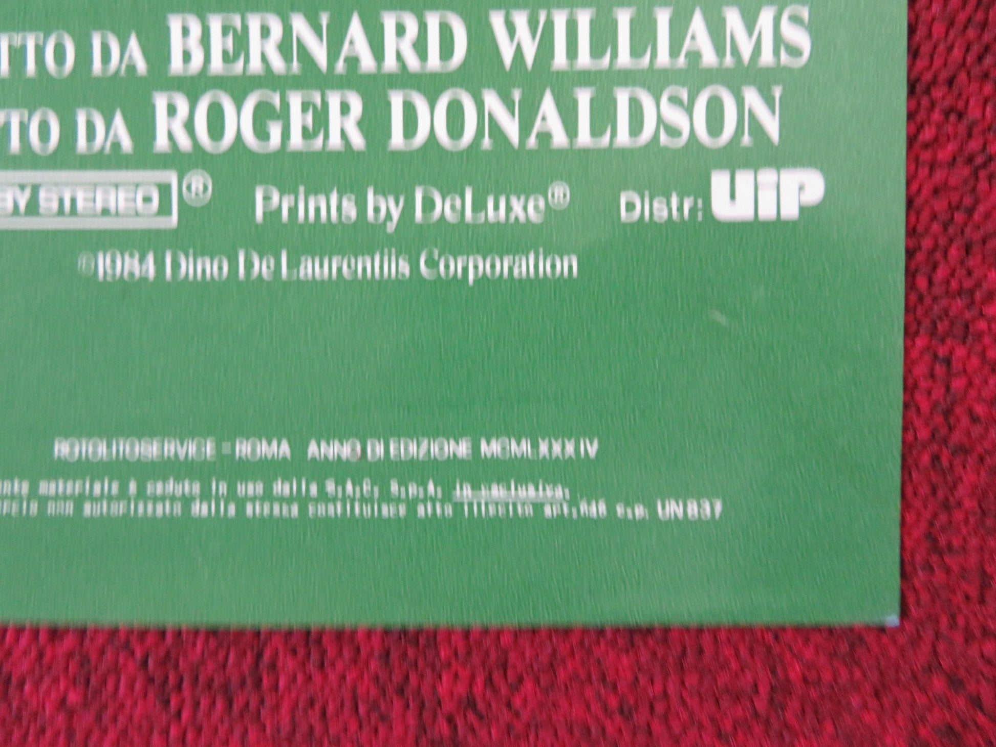 THE BOUNTY - B ITALIAN FOTOBUSTA POSTER MEL GIBSON ANTHONY HOPKINS 1984 Rendezvous Cinema Movie posters