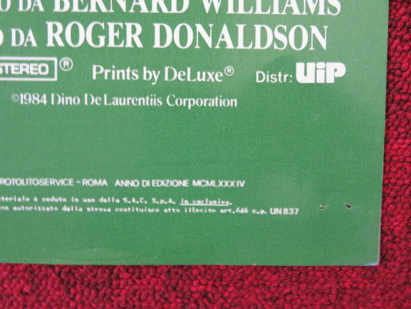 THE BOUNTY - D ITALIAN FOTOBUSTA POSTER MEL GIBSON ANTHONY HOPKINS 1984 Rendezvous Cinema Movie posters