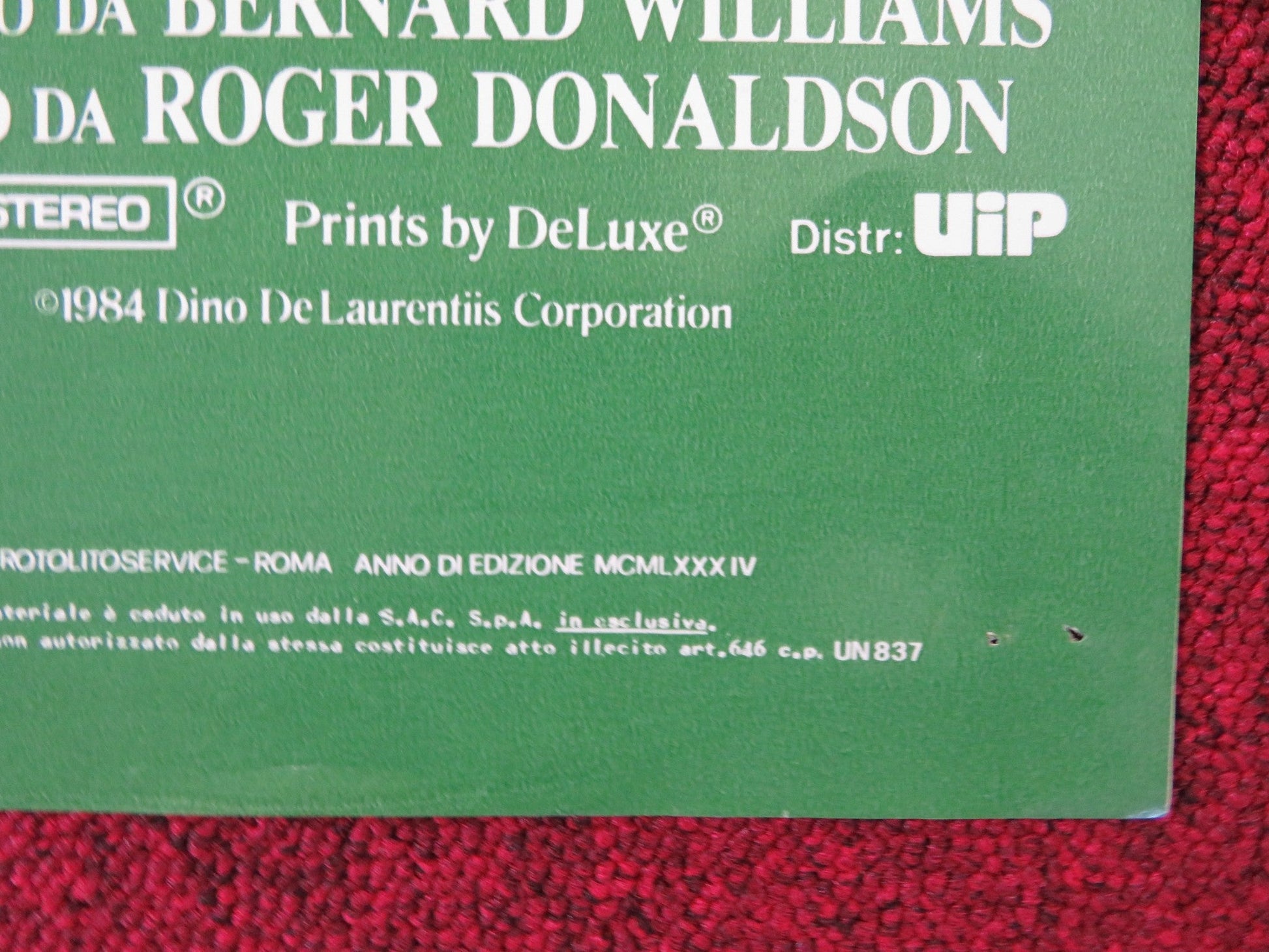 THE BOUNTY - D ITALIAN FOTOBUSTA POSTER MEL GIBSON ANTHONY HOPKINS 1984 Rendezvous Cinema Movie posters