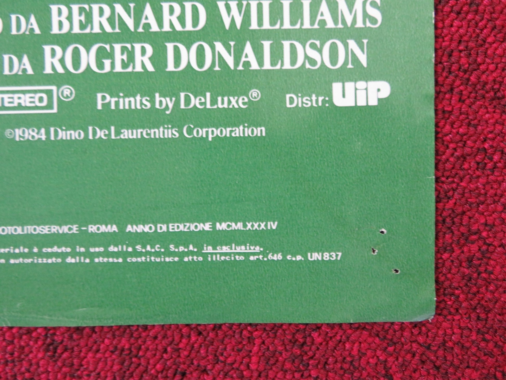 THE BOUNTY - E ITALIAN FOTOBUSTA POSTER MEL GIBSON ANTHONY HOPKINS 1984 Rendezvous Cinema Movie posters