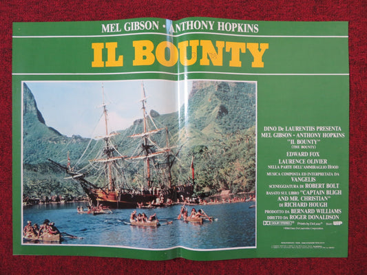 THE BOUNTY - F ITALIAN FOTOBUSTA POSTER MEL GIBSON ANTHONY HOPKINS 1984 Rendezvous Cinema Movie posters