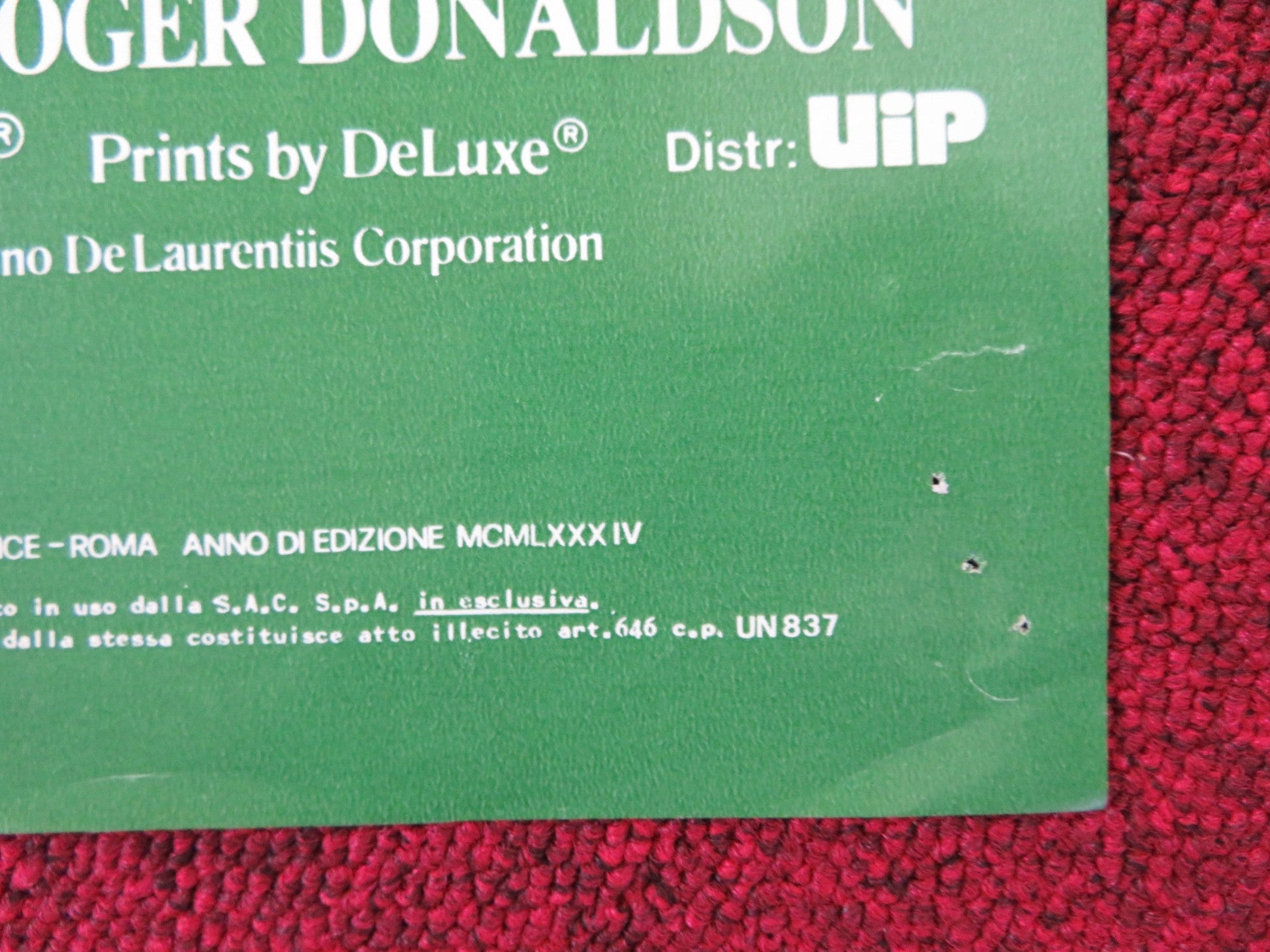 THE BOUNTY - G ITALIAN FOTOBUSTA POSTER MEL GIBSON ANTHONY HOPKINS 1984 Rendezvous Cinema Movie posters