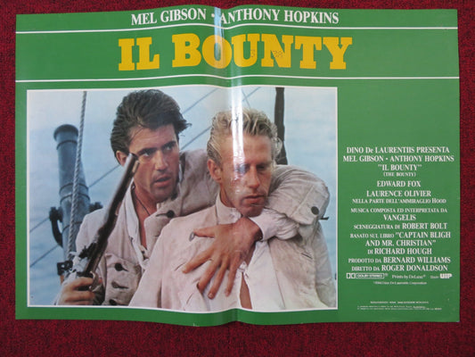 THE BOUNTY - G ITALIAN FOTOBUSTA POSTER MEL GIBSON ANTHONY HOPKINS 1984 Rendezvous Cinema Movie posters