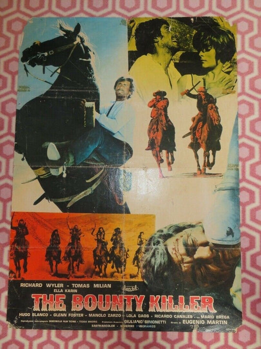 THE BOUNTY KILLER The Ugly Ones- B ITALIAN FOGLIO POSTER RICHARD WYLER 1966 - Rendezvous Cinema