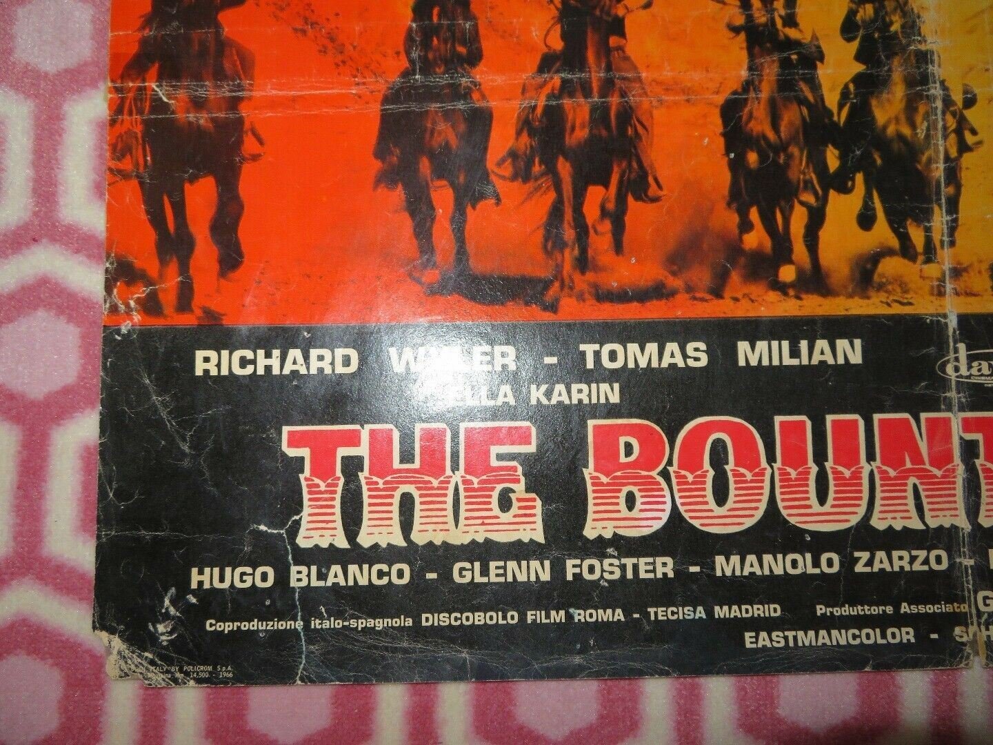 THE BOUNTY KILLER The Ugly Ones- B ITALIAN FOGLIO POSTER RICHARD WYLER 1966 - Rendezvous Cinema