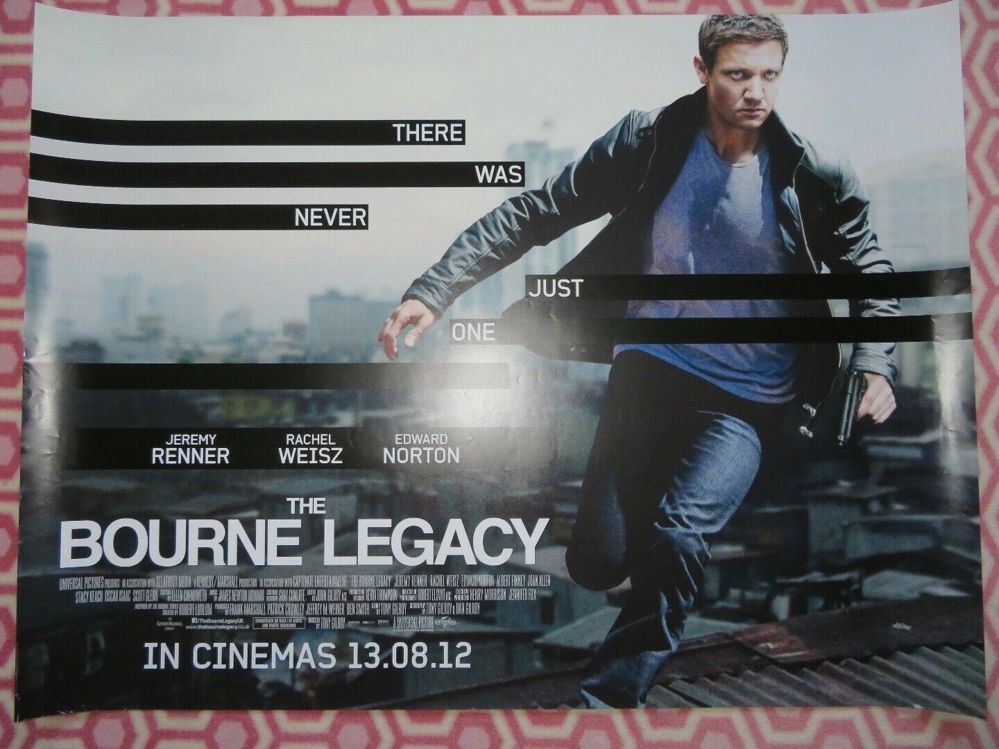 THE BOURNE LEGACY QUAD (30"x 40") ROLLED POSTER JEREMY RENNER RACHEL WEISZ 2012 Rendezvous Cinema Movie posters