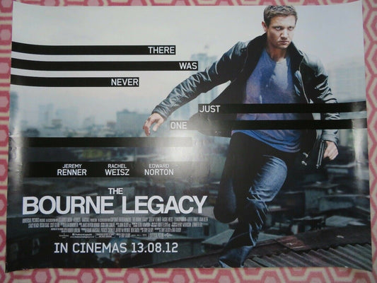 THE BOURNE LEGACY QUAD (30"x 40") ROLLED POSTER JEREMY RENNER RACHEL WEISZ 2012 Rendezvous Cinema Movie posters